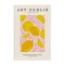 Stupell Industries Lemons on Pink Florals Canvas Wall Art Design by Incado